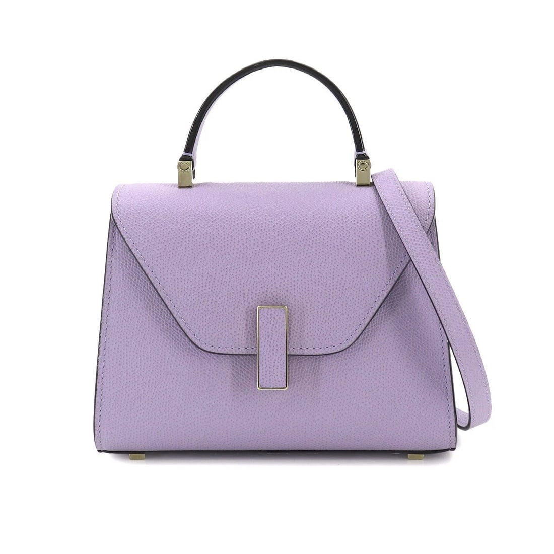 VALEXTRA MICRO ISIDE 2WAY HAND SHOULDER BAG: Valextra Micro Iside 2way Hand Shoulder Bag Brand: Valextra Type/Style: Hand Bag / Shoulder Bag Material: Leather Color: Purple Size: W 7.87 inch, H 5.91 inch, D 3.35 inch Accessories: None