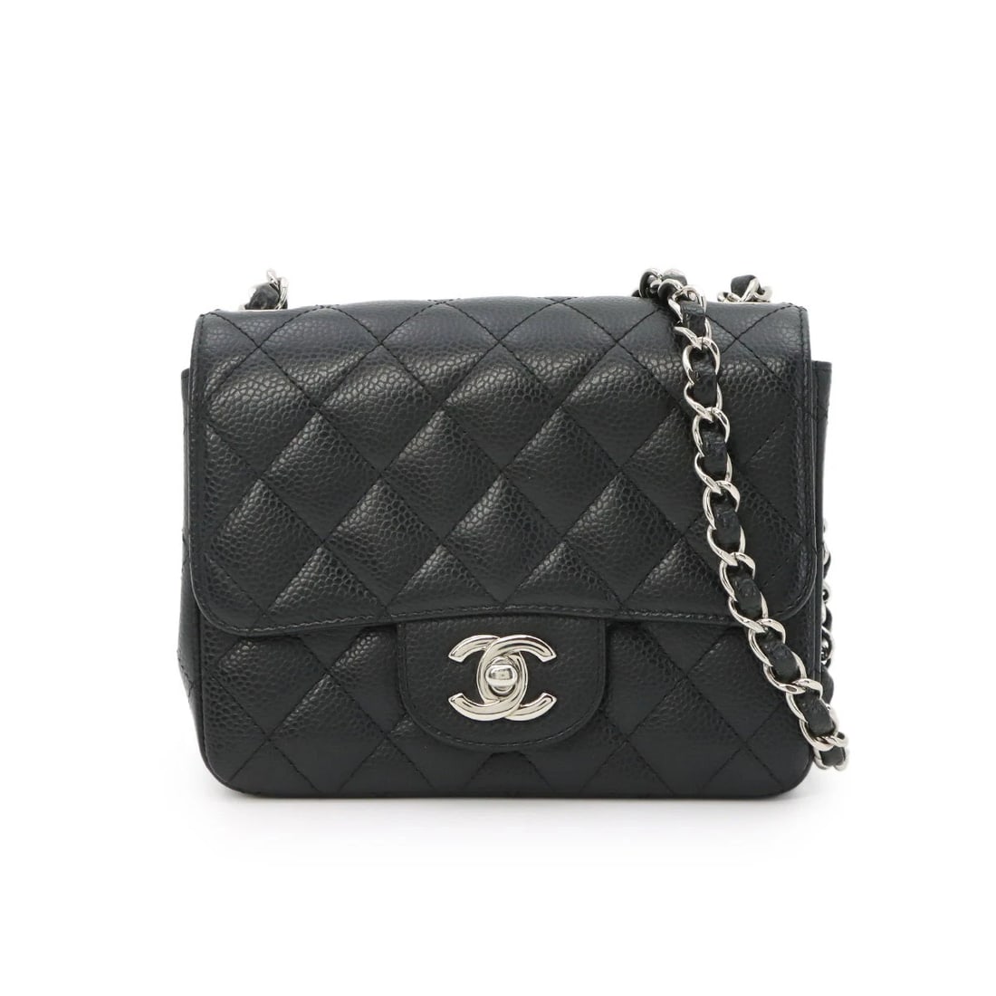 CHANEL MINI MATELASSE CHAIN SHOULDER BAG: CHANEL Mini Matelasse Chain Shoulder Bag Brand: CHANEL Type/Style: Shoulder Bag Material: Leather Color: Black Size: W 6.50 inch, H 4.92 inch, D 2.76 inch Accessories: None Accessories Not