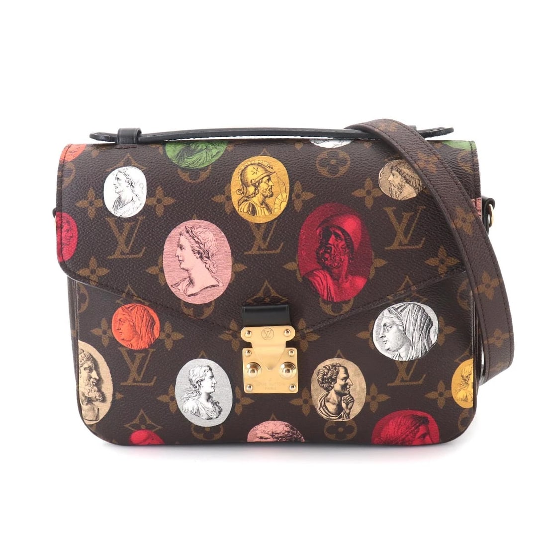 LOUIS VUITTON MONOGRAM CAMEO POCHETTE METIS MM 2WAY HAND BAG: LOUIS VUITTON Monogram Cameo Pochette Metis MM 2way Hand Bag Brand: LOUIS VUITTON Type/Style: Hand Bag / Shoulder Bag Material: Monogram Cameo Canvas Color: Monogram Cameo Size: W 9.45 inch, H 7.48
