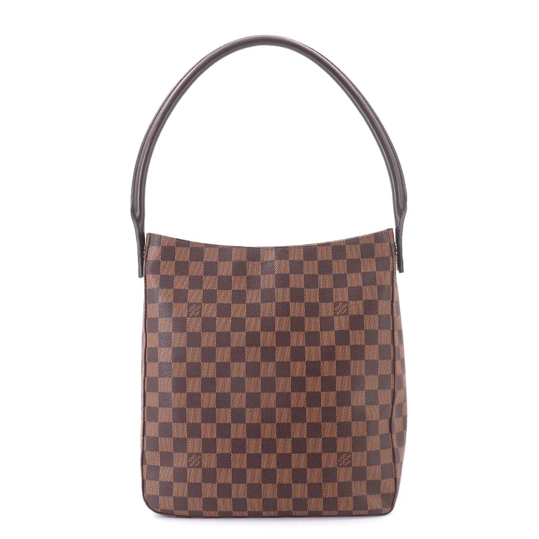 LOUIS VUITTON DAMIER LOOPING GM SPO SHOULDER BAG: LOUIS VUITTON Damier Looping GM SPO Shoulder Bag Brand: LOUIS VUITTON Type/Style: Shoulder Bag Material: Damier Canvas Color: Ebene Size: W 11.22 inch, H 12.60 inch, D 4.13 inch Accessories: None