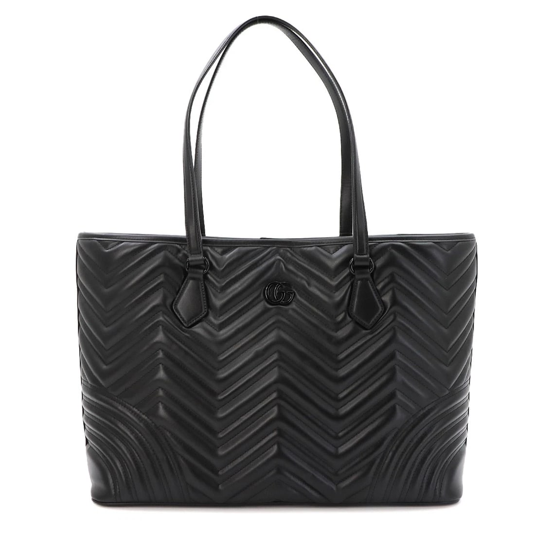 GUCCI GG MARMONT QUILTING LARGE TOTE BAG: GUCCI GG Marmont Quilting Large Tote Bag Brand: GUCCI Type/Style: Tote Bag Material: Leather Color: Black Size: W 14.96 inch, H 10.83 inch, D 5.12 inch Accessories: None Accessories Notice