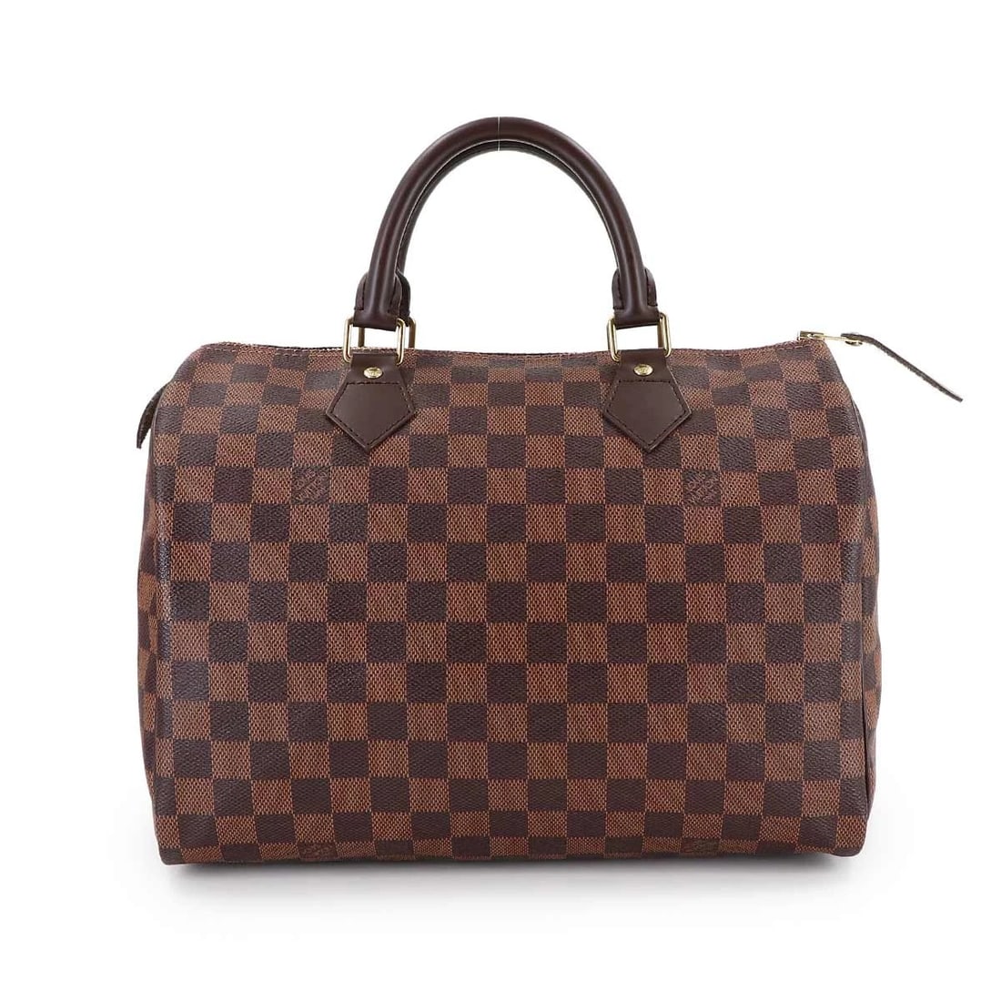 LOUIS VUITTON DAMIER SPEEDY 30 HAND BAG EBENE: LOUIS VUITTON Damier Speedy 30 Hand Bag Ebene Brand: LOUIS VUITTON Type/Style: Hand Bag Material: Damier Canvas Color: Ebene Size: W 11.81 inch, H 8.66 inch, D 7.09 inch Accessories: None