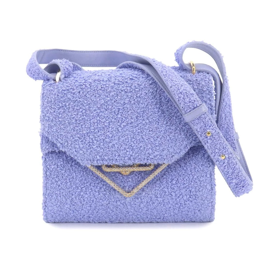 BOTTEGA VENETA THE CLIP SHOULDER BAG BOUCLE FABRIC PERWINKLE: BOTTEGA VENETA The Clip Shoulder Bag Boucle fabric Perwinkle Brand: BOTTEGA VENETA Type/Style: Shoulder Bag Material: Boucle fabric , Leather Color: Perwinkle Size: W 8.86 inch, H 8.46 inch, D 2.95 in
