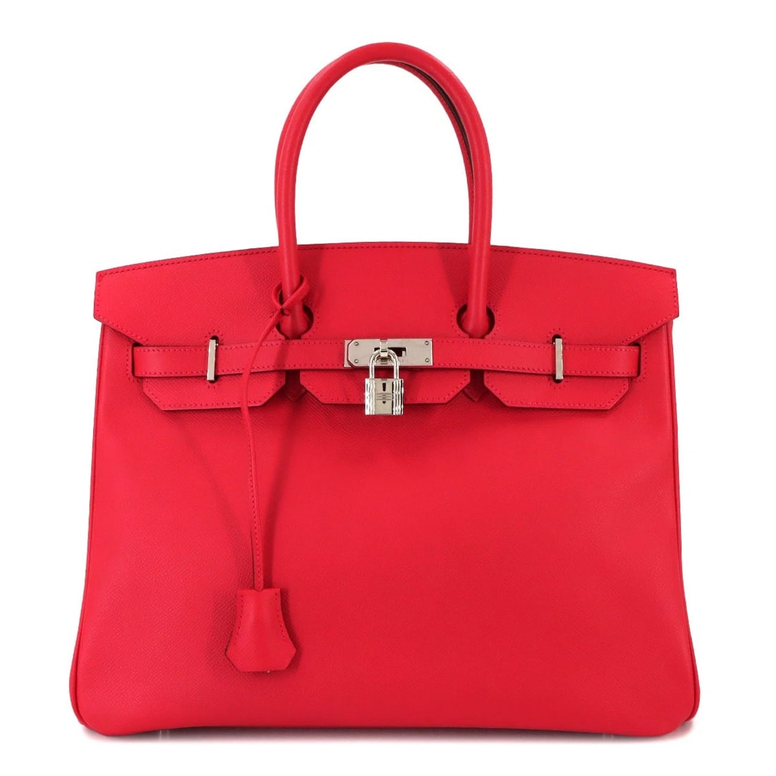 HERMES BIRKIN 35 EPSOM BOUGAINVILLIER HAND BAG: HERMES Birkin 35 Epsom Bougainvillier Hand Bag Brand: HERMES Type/Style: Hand Bag Material: Epsom Color: Bougainvillier Size: W 13.78 inch, H 11.02 inch, D 7.09 inch Accessories: None Acce