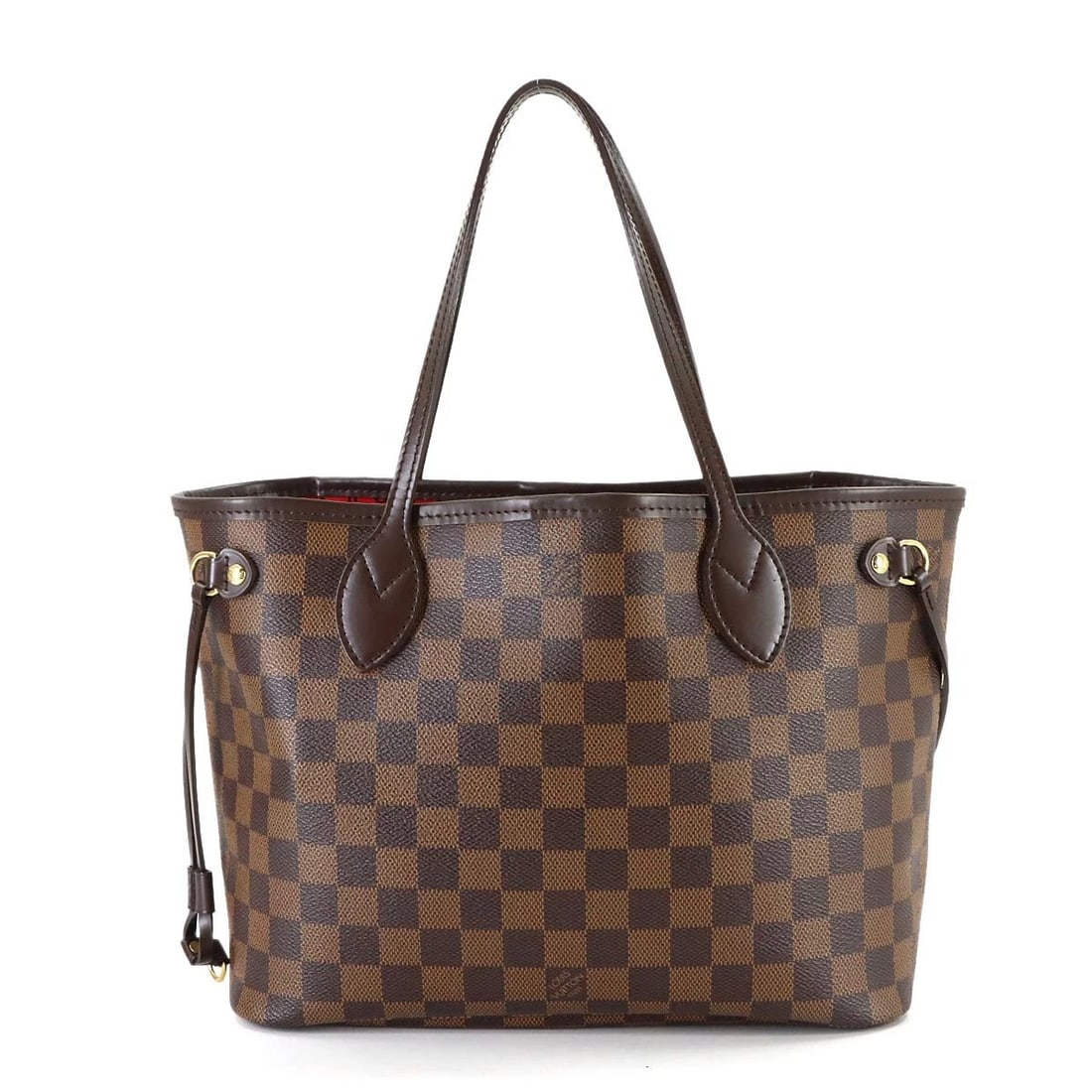 LOUIS VUITTON DAMIER NEVERFULL PM TOTE BAG EBENE: LOUIS VUITTON Damier Neverfull PM Tote Bag Ebene Brand: LOUIS VUITTON Type/Style: Tote Bag Material: Damier Canvas Color: Ebene Size: W 11.02 inch, H 8.46 inch, D 5.12 inch Accessories: None <