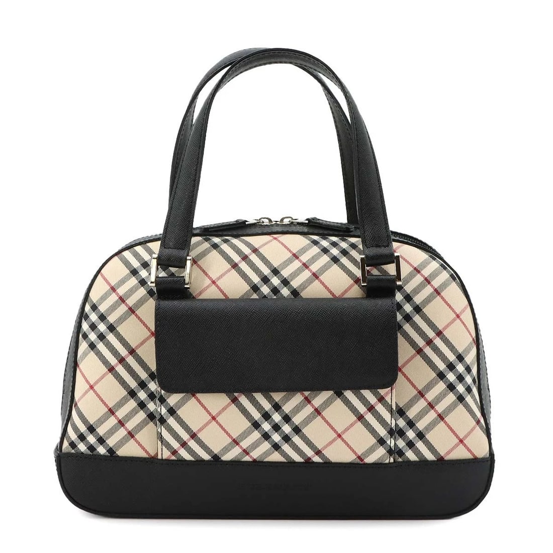 BURBERRY PLAID MINI BOSTON HAND BAG (1 of 5)