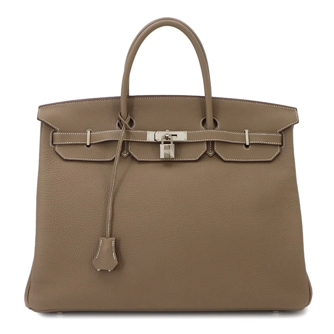 HERMES BIRKIN 40 TOGO ETOUPE HAND BAG BEIGE: HERMES Birkin 40 Togo Etoupe Hand Bag Beige Brand: HERMES Type/Style: Hand Bag Material: Veau Togo Color: Etoupe Size: W 15.75 inch, H 12.80 inch, D 8.07 inch Accessories: None Accessories