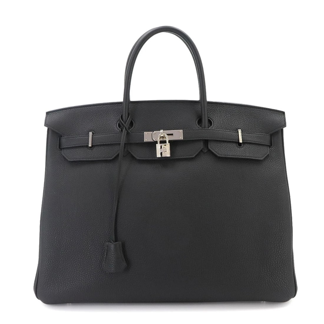 HERMES BIRKIN 40 VEAU TOGO BLACK HAND BAG: HERMES Birkin 40 Veau Togo Black Hand Bag Brand: HERMES Type/Style: Hand bag Material: Veau Togo Color: Black Size: W 15.75 inch, H 12.60 inch, D 8.27 inch Accessories: None Accessories No