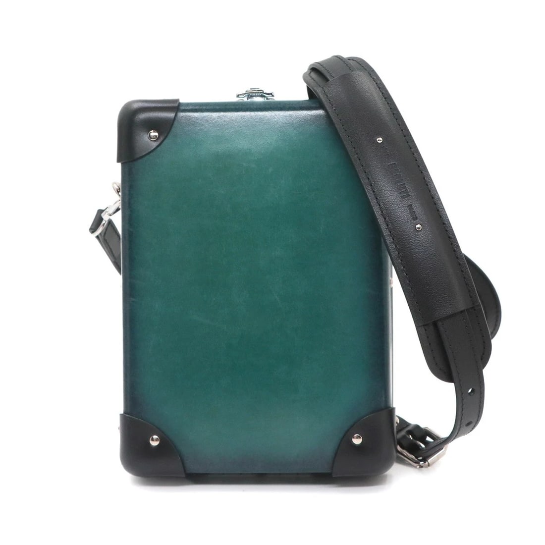 BERLUTI COLLABORATION CENTENARY MESSENGER SHOULDER BAG: Berluti Collaboration Centenary Messenger Shoulder Bag Brand: Berluti Type/Style: Shoulder Bag Material: PVC , Leather Color: Black,Blue Size: W 5.51 inch, H 7.48 inch, D 3.74 inch Accessories: No