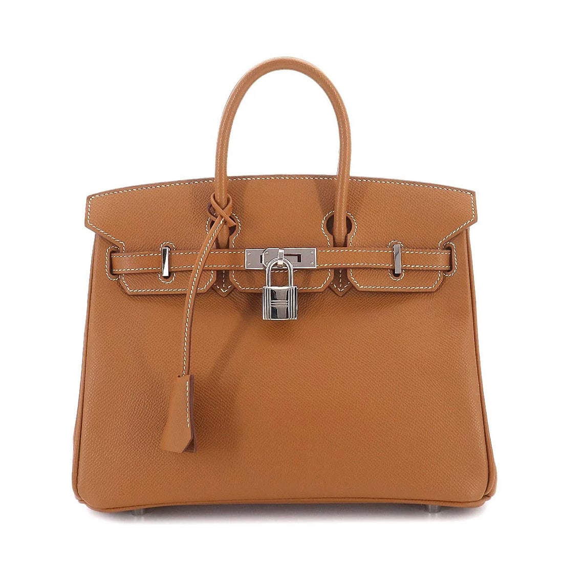 HERMES BIRKIN 25 EPSOM GOLD HAND BAG BROWN: HERMES Birkin 25 Epsom Gold Hand Bag Brown Brand: HERMES Type/Style: Hand Bag Material: Epsom Color: Gold Size: W 9.84 inch, H 7.87 inch, D 5.12 inch Accessories: None Accessories Notice: