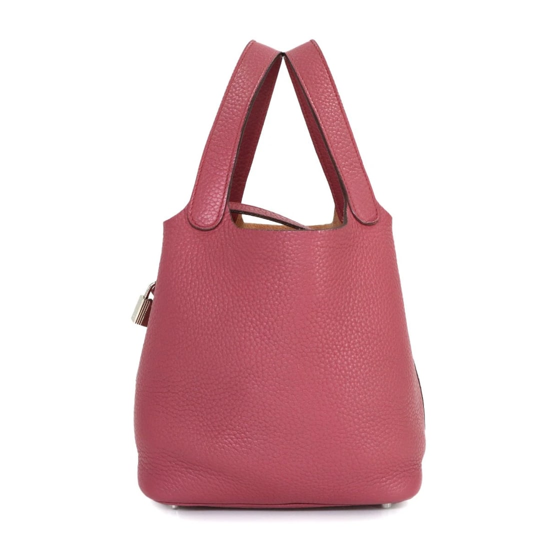 HERMES PICOTIN HAND BAG TAURILLON CLEMENCE BOIS DE ROSE: HERMES Picotin Hand Bag Taurillon Clemence Bois de Rose Brand: HERMES Type/Style: Hand Bag Material: Taurillon Clemence Color: Bois de Rose Size: W 7.09 inch, H 7.48 inch, D 5.12 inch Accessories: