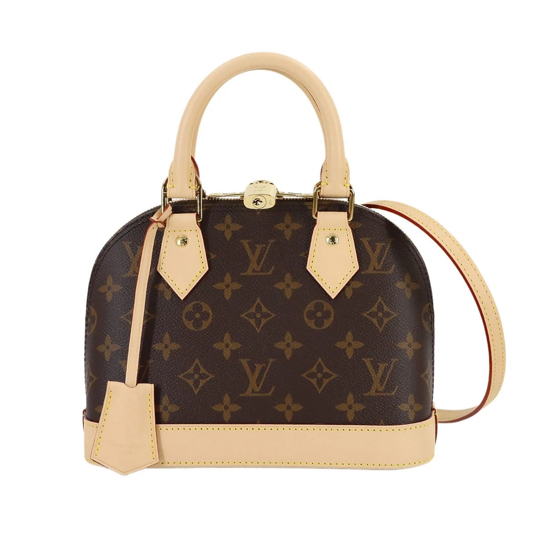 LOUIS VUITTON MONOGRAM ALMA BB HAND SHOULDER BAG: LOUIS VUITTON Monogram Alma BB Hand Shoulder Bag Brand: LOUIS VUITTON Type/Style: Hand Bag / Shoulder Bag Material: Monogram Canvas Color: Monogram Size: W 9.06 inch, H 6.89 inch, D 4.53 inch Acce