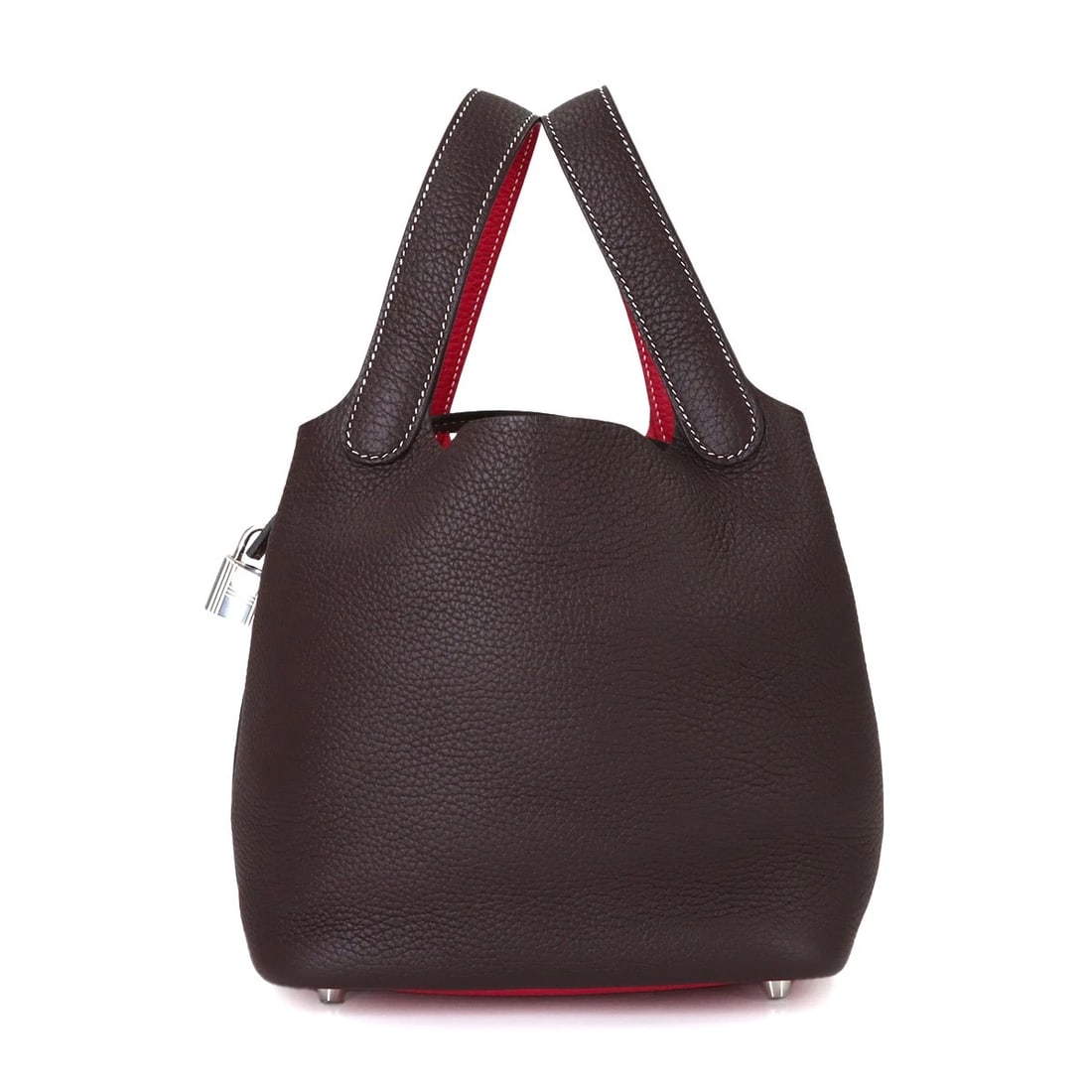 HERMES PM CASAQUE HAND BAG TAURILLON CLEMENCE: HERMES PM Casaque Hand Bag Taurillon Clemence Brand: HERMES Type/Style: Hand Bag Material: Taurillon Clemence Color: Rouge sellier , Framboise Size: W 7.28 inch, H 7.28 inch, D 5.12 inch Accessori