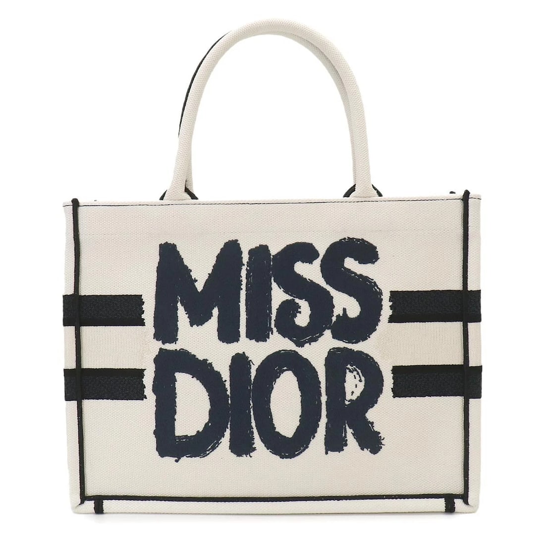 CHRISTIAN DIOR MISS DIOR GRAFFITI BOOK TOTE MEDIUM BAG: Christian Dior Miss Dior Graffiti Book Tote Medium Bag Brand: Christian Dior Type/Style: Tote Bag Material: Canvas Color: White , Blue Size: W 14.17 inch, H 10.63 inch, D 5.91 inch Accessories: No