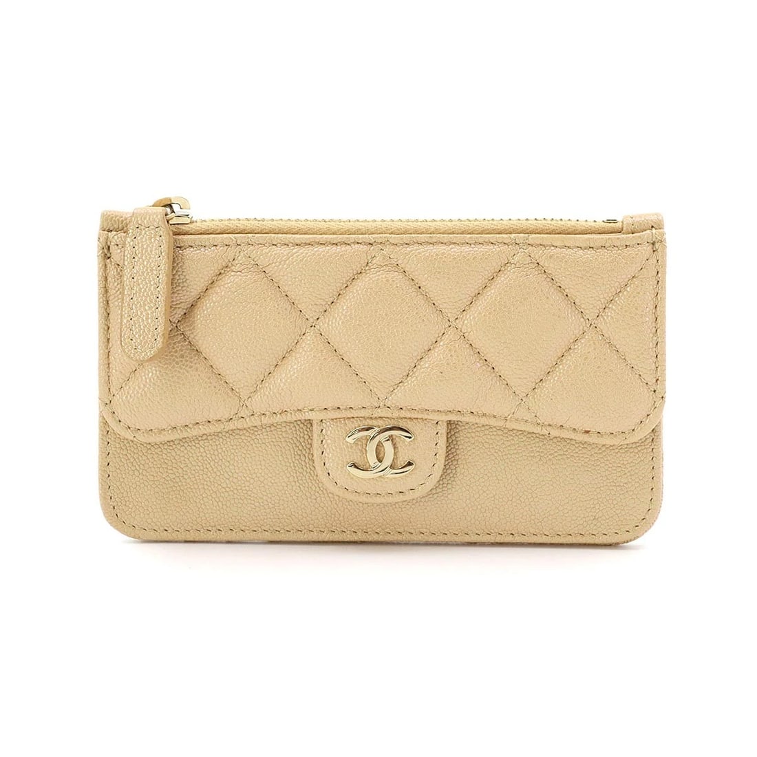 CHANEL MATELASSE COIN CASE PURSE WALLET LEATHER BEIGE: CHANEL Matelasse Coin Case Purse Wallet Leather Beige Brand: CHANEL Type/Style: Coin Case Material: Leather Color: Beige Size: W 5.12 inch, H 2.95 inch, D 0.39 inch Accessories: None Acces