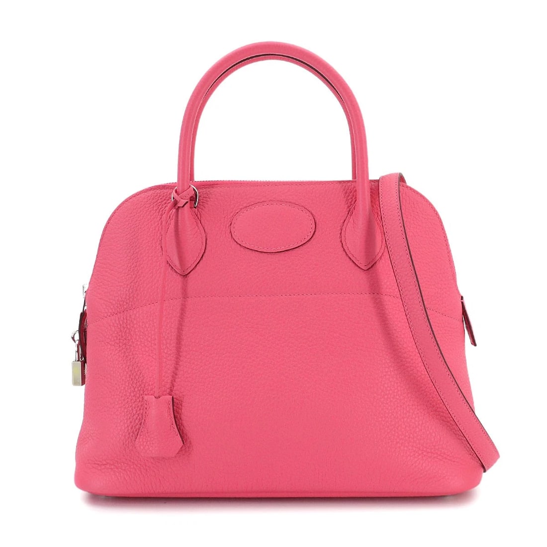 HERMES BOLIDE 31 2WAY HAND SHOULDER BAG: HERMES Bolide 31 2way Hand Shoulder Bag Brand: HERMES Type/Style: Hand Bag / Shoulder Bag Material: Taurillon Clemence Color: Rose Azalee Size: W 12.20 inch, H 9.45 inch, D 4.72 inch Accessories: