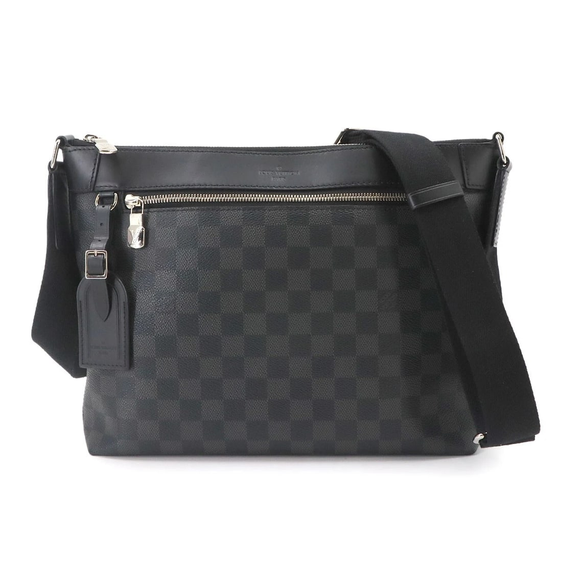 LOUIS VUITTON DAMIER GRAPHITE MICK PM NM SHOULDER BAG: LOUIS VUITTON Damier Graphite Mick PM NM Shoulder Bag Brand: LOUIS VUITTON Type/Style: Shoulder Bag Material: Damier Graphite Canvas Color: Damier Graphite Size: W 11.61 inch, H 9.45 inch, D 2.76 inch