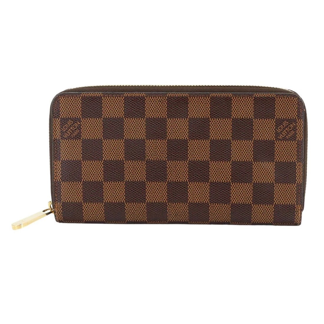 LOUIS VUITTON DAMIER ZIPPY WALLET ZIPPED AROUND: LOUIS VUITTON Damier Zippy Wallet Zipped Around Brand: LOUIS VUITTON Type/Style: Long Wallet Material: Damier Canvas Color: Ebene Size: W 7.68 inch, H 4.13 inch, D 0.79 inch Accessories: None
