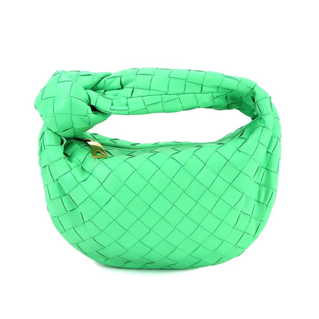 BOTTEGA VENETA MINI JODIE HAND BAG LEATHER GREEN: BOTTEGA VENETA Mini Jodie Hand Bag Leather Green Brand: BOTTEGA VENETA Type/Style: Hand Bag Material: Leather Color: Green Size: W 10.24 inch, H 5.91 inch, D 1.97 inch Accessories: None Ac
