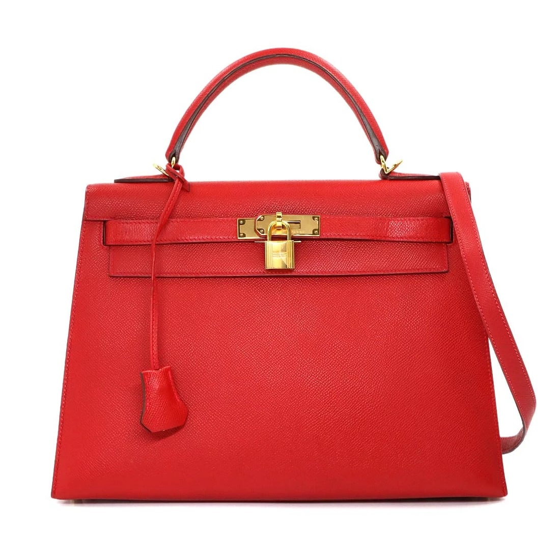 HERMES VEAU EPSOM ROUGE CASAQUE 2WAY HAND SHOUDER BAG: HERMES Veau Epsom Rouge Casaque 2way Hand Shouder Bag Brand: HERMES Type/Style: Hand Bag / Shoulder Bag Material: Veau Epsom Color: Rouge Casaque Size: W 12.99 inch, H 8.86 inch, D 4.72 inch Acces