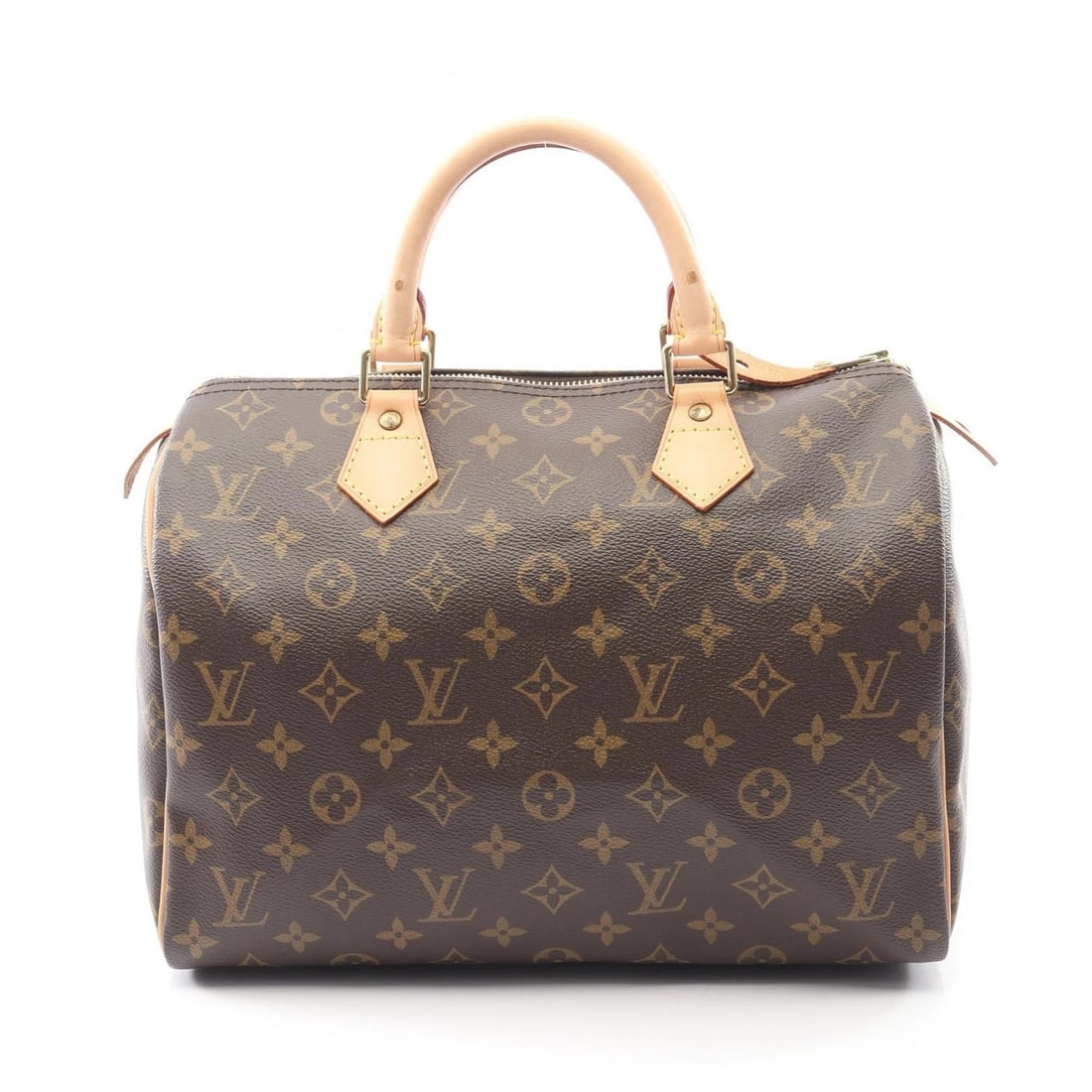 LOUIS VUITTON SPEEDY 30 HANDBAG: LOUIS VUITTON Speedy 30 Handbag Brand: LOUIS VUITTON Type/Style: Handbag Material: Monogram ? PVC coated canvas ? leather Color: Brown?ish colors Size: (H:8.7inch x W:11.8inch x D:6.7inch) Accesso