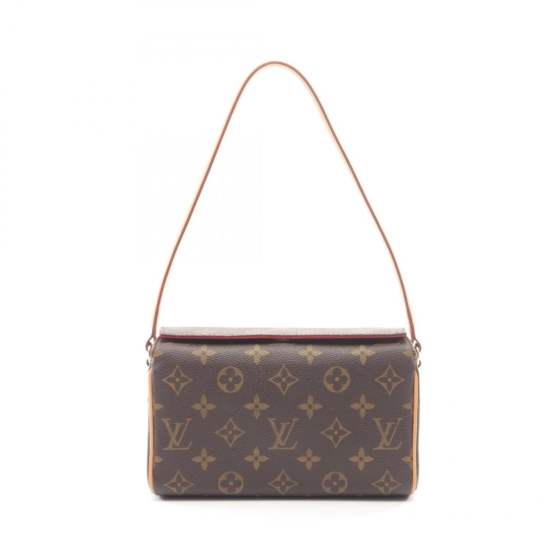 LOUIS VUITTON RECITAL HANDBAG MONOGRAM CANVAS LEATHER: LOUIS VUITTON Recital Handbag Monogram canvas leather Brand: LOUIS VUITTON Type/Style: Handbag Material: Monogram ? PVC coated canvas ? leather Color: Brown?ish colors Size: (H:5.1inch x W:7.9inch x D
