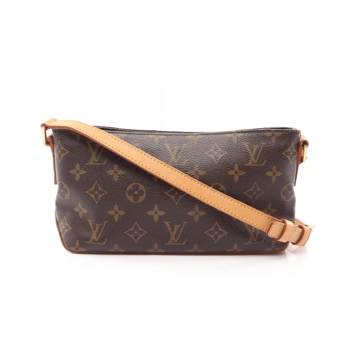 LOUIS VUITTON TROTTER SHOULDER CROSSBODY BAG: LOUIS VUITTON Trotter Shoulder crossbody Bag Brand: LOUIS VUITTON Type/Style: Shoulder Bag Material: Monogram ? PVC coated canvas ? leather Color: Brown?ish colors Size: (H:4.7inch x W:8.7inch x D:2.8