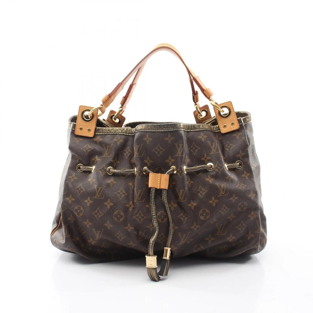 LOUIS VUITTON IRENE TOTE SHOULDER BAG: LOUIS VUITTON Irene Tote shoulder Bag Brand: LOUIS VUITTON Type/Style: Tote Bag Material: Monogram ? PVC coated canvas ? leather Color: Brown?ish colors Size: (H:11.0inch x W:15.4inch x D:5.5inch)