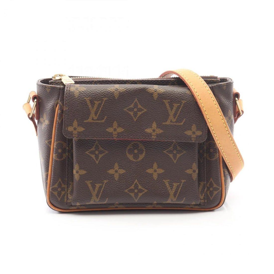 LOUIS VUITTON VIVACITE PM SHOULDER CROSSBODY BAG: LOUIS VUITTON Vivacite PM Shoulder Crossbody Bag Brand: LOUIS VUITTON Type/Style: Shoulder Bag Material: Monogram ? PVC coated canvas ? leather Color: Brown?ish colors Size: (H:5.1inch x W:7.1inch x D
