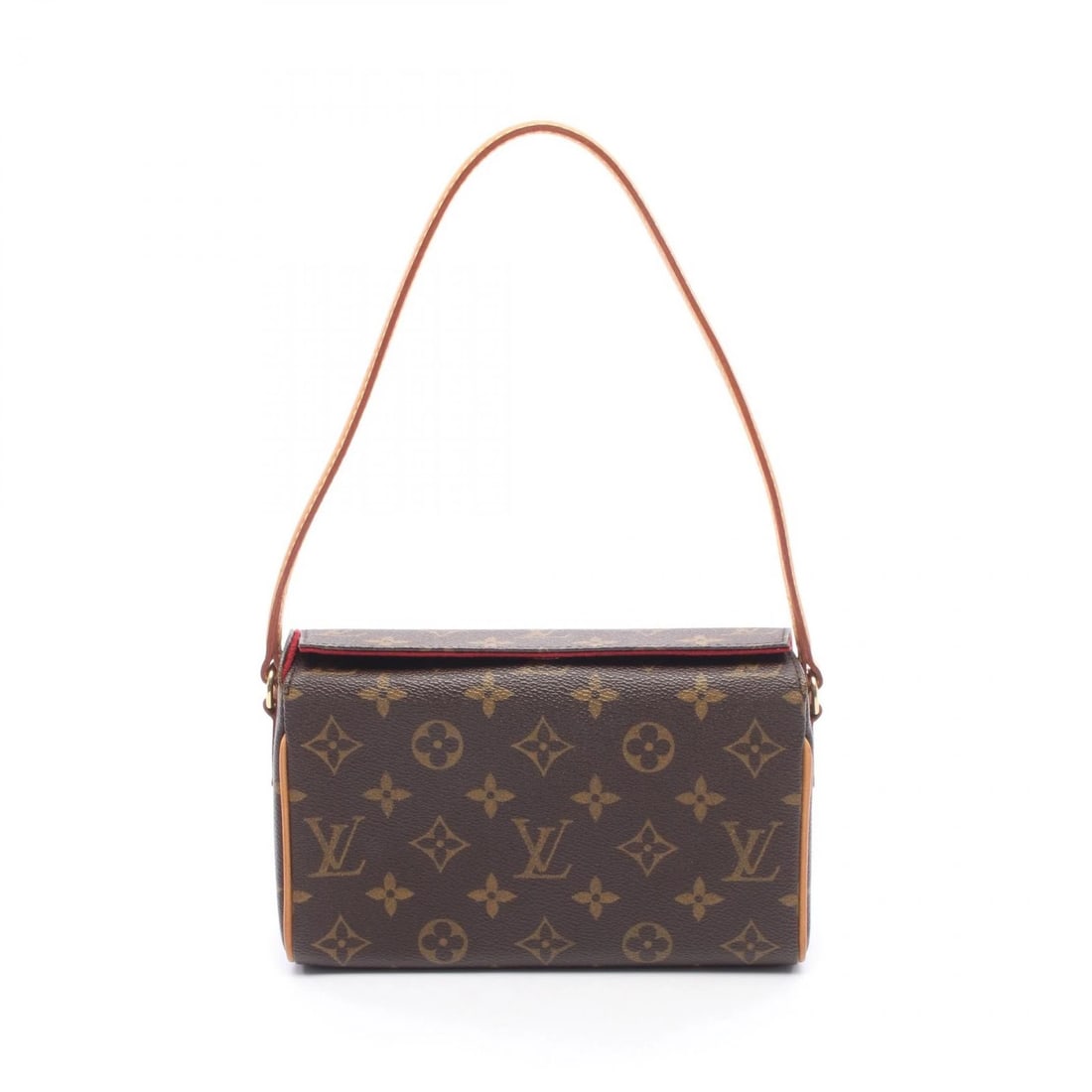 LOUIS VUITTON SHOULDER HANDBAG MONOGRAM LEATHER BROWN: LOUIS VUITTON shoulder Handbag Monogram leather Brown Brand: LOUIS VUITTON Type/Style: Handbag Material: Monogram ? PVC coated canvas ? leather Color: Brown?ish colors Size: (H:5.1inch x W:7.9inch x D