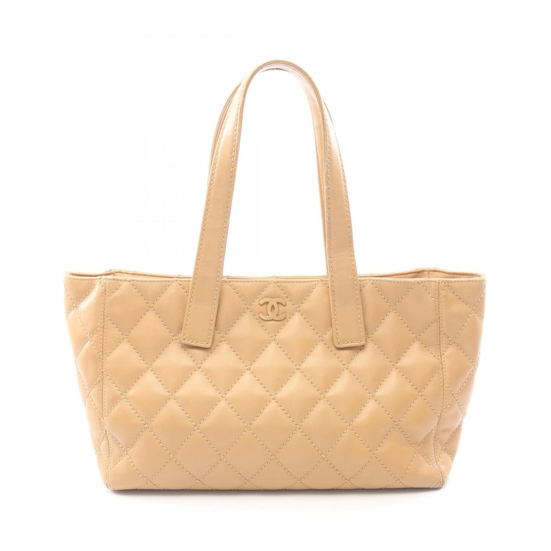 CHANEL WILD STITCH TOTE HANDBAG LEATHER BEIGE: CHANEL Wild Stitch Tote Handbag leather Beige Brand: CHANEL Type/Style: Tote Bag Material: leather Color: Beige?ish colors Size: (H:9.1inch x W:13.8inch x D:5.5inch) Accessories: None Acce