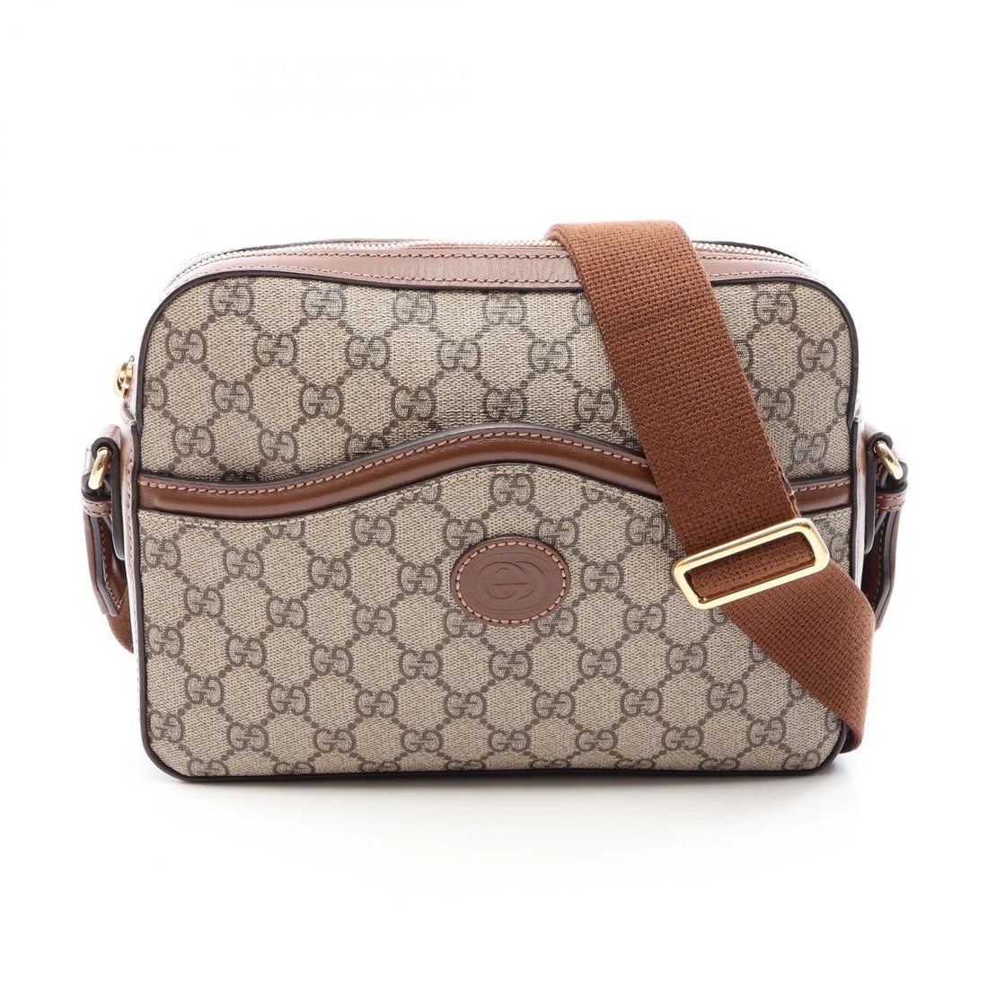 GUCCI JUMBO GG SHOULDER CROSSBODY BAG CANVAS LEATHER: GUCCI Jumbo GG Shoulder Crossbody Bag canvas leather Brand: GUCCI Type/Style: Shoulder Bag Material: PVC coated canvas ? leather Color: Beige?ish colors ? Brown?ish colors Size: (H:7.1inch x W:9.8inch