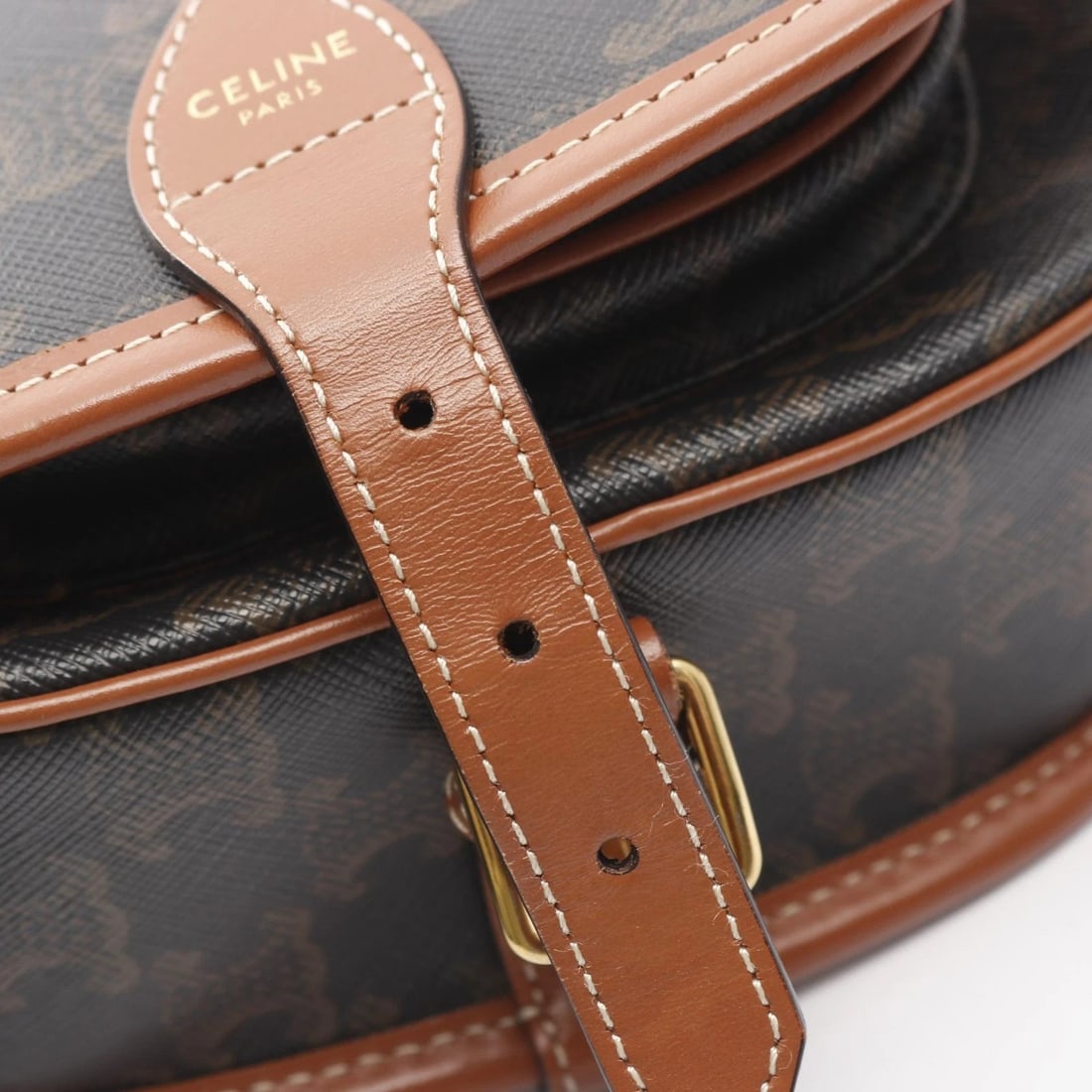 CELINE FOLCO MEDIUM TRIOMPHE SHOULDER BAG - 3