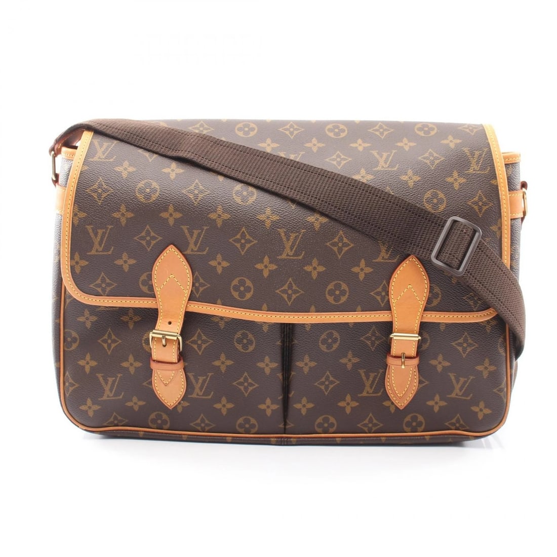 LOUIS VUITTON GIVECIERE GM SHOULDER CROSSBODY BAG: LOUIS VUITTON Giveciere GM Shoulder crossbody Bag Brand: LOUIS VUITTON Type/Style: Shoulder Bag Material: Monogram ? PVC coated canvas ? leather Color: Brown?ish colors Size: (H:10.6inch x W:15.4inch 
