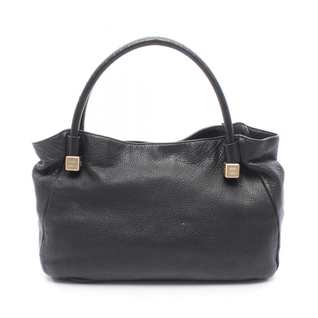 CHANEL COCOCUBE HOBO BAG SHOULDER BAG LEATHER BLACK (1 of 4)