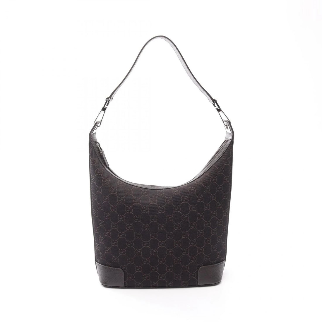 GUCCI GG PATTERN SHOULDER BAG CANVAS LEATHER BROWN: GUCCI GG pattern Shoulder Bag canvas leather Brown Brand: GUCCI Type/Style: Shoulder Bag Material: canvas ? leather Color: Brown?ish colors Size: (H:7.7inch x W:9.4inch x D:4.1inch) Accessories: N