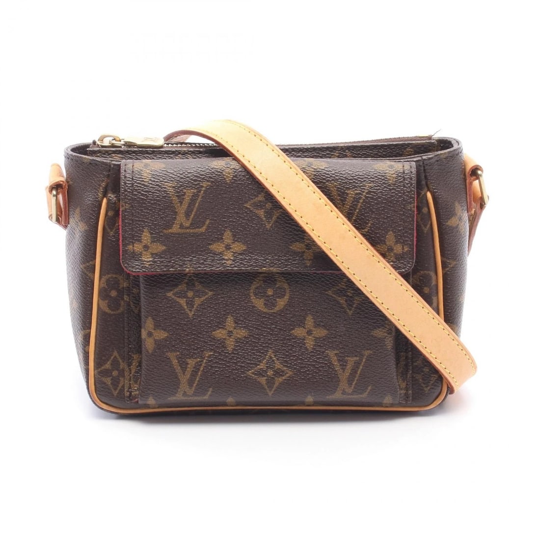 LOUIS VUITTON VIVACITE PM SHOULDER CROSSBODY BAG: LOUIS VUITTON Vivacite PM Shoulder crossbody Bag Brand: LOUIS VUITTON Type/Style: Shoulder Bag Material: Monogram ? PVC coated canvas ? leather Color: Brown?ish colors Size: (H:5.1inch x W:7.1inch x D