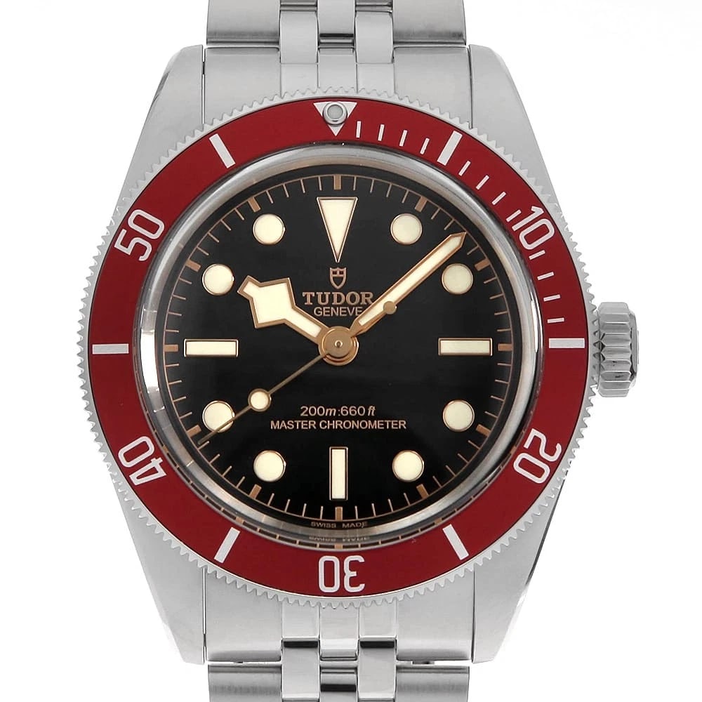 TUDOR BLACK STAINLESS STEEL WATCH: TUDOR Black Stainless Steel Watch Brand: TUDOR Type/Style: Wrist watch Material: Band Material Stainless Steel, Case Material Stainless Steel Color: Dial Color Black Size: Case:W41mm Circumference of