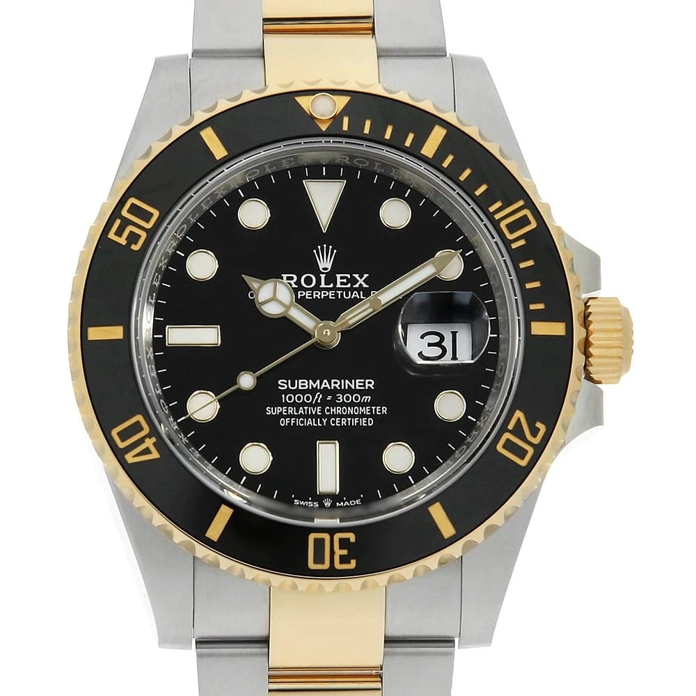ROLEX SUBMARINER DATE BLACK WATCH: ROLEx SUBMARINER Date black Watch Brand: ROLEx Type/Style: Wrist watch Material: Band Material Stainless Steel/Yellow Gold, Case Material Stainless Steel/Yellow Gold Color: Dial Color Black Size: Case