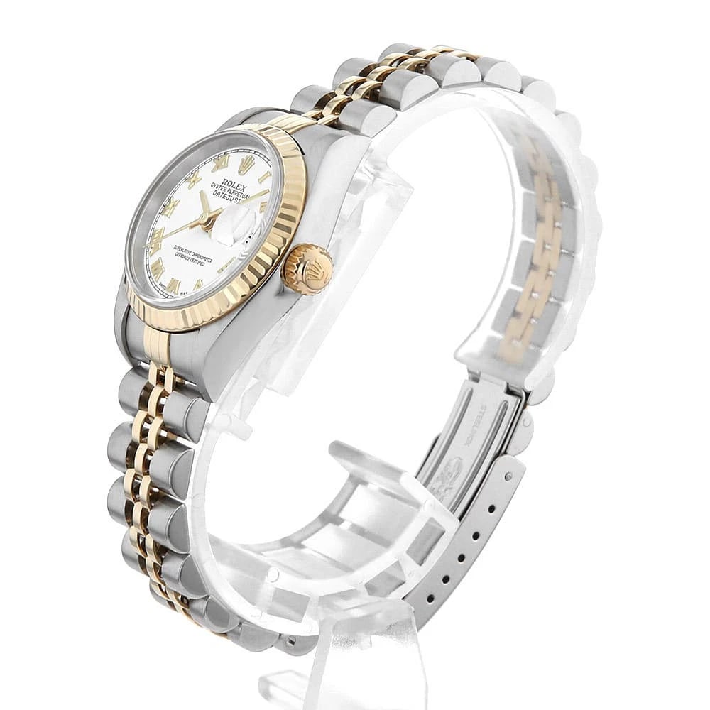 ROLEX DATEJUST WHITE WATCH - 2