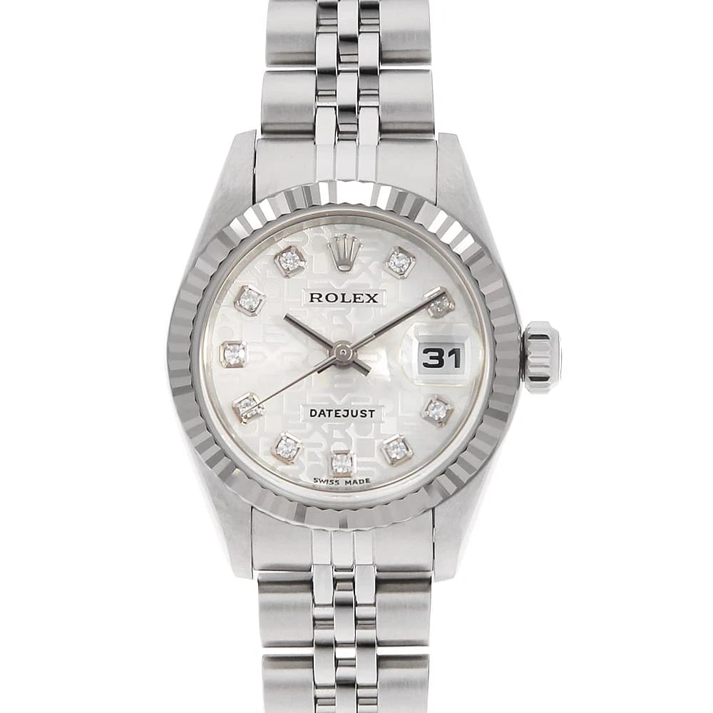 ROLEX DATEJUST DIAMOND SILVER CARVING COMPUTER WATCH: ROLEx Datejust Diamond Silver Carving computer Watch Brand: ROLEx Type/Style: Wrist watch Material: Band Material Stainless Steel, Case Material Stainless Steel/White gold Color: Dial Color Silver Siz