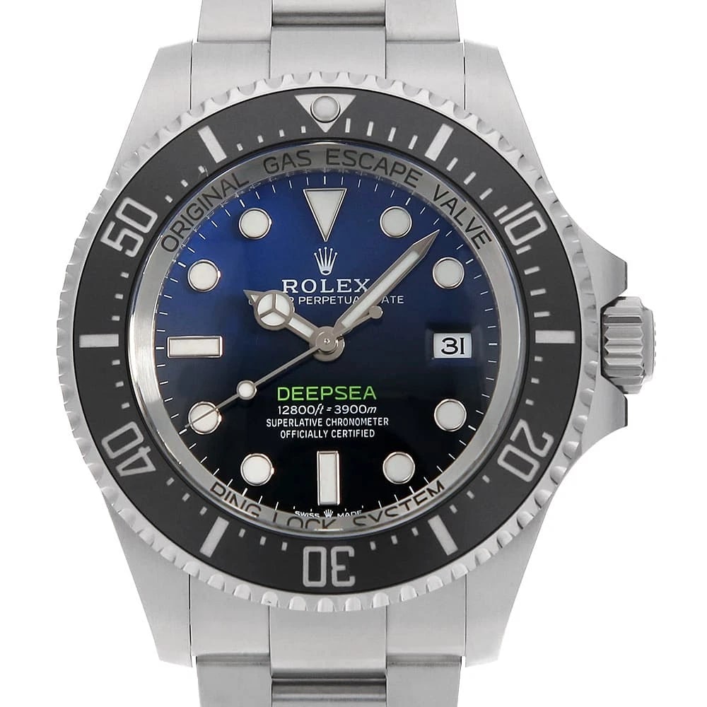 ROLEX DEEP SEA BLUE WATCH: ROLEx Deep Sea BLUE Watch Brand: ROLEx Type/Style: Wrist watch Material: Band Material Stainless Steel, Case Material Stainless Steel Color: Dial Color Blue Size: Case:W44mm Circumference of