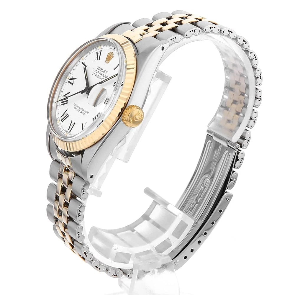 ROLEX DATEJUST WHITE WATCH - 2