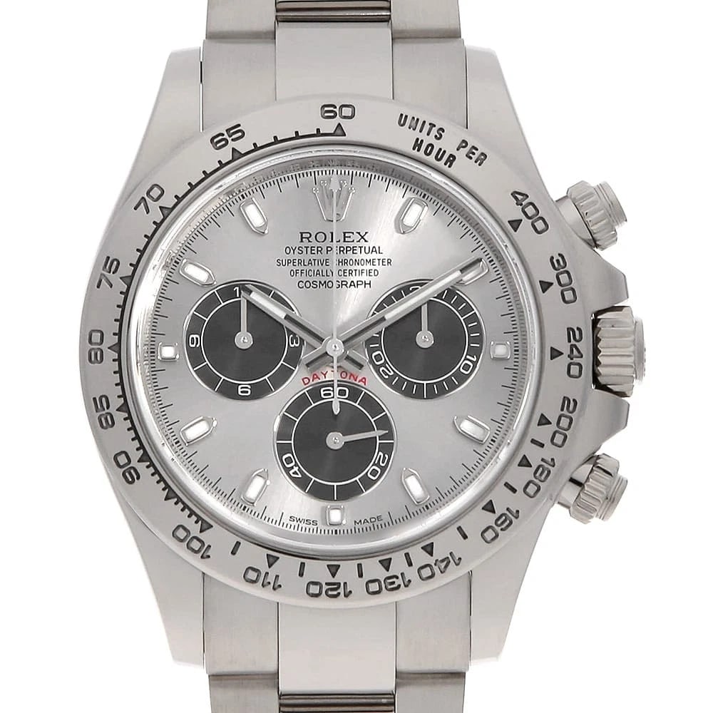 ROLEX COSMOGRAPH DAYTONA STEEL BLACK WATCH: ROLEx Cosmograph Daytona Steel black Watch Brand: ROLEx Type/Style: Wrist watch Material: Band Material White Gold, Case Material White Gold Color: Dial Color Steel and Black Size: Case:WCircumference