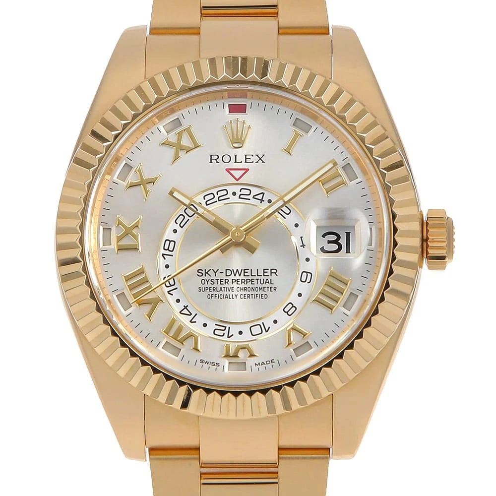 ROLEX SKY-DWELLER SILVER WATCH (1 of 3)