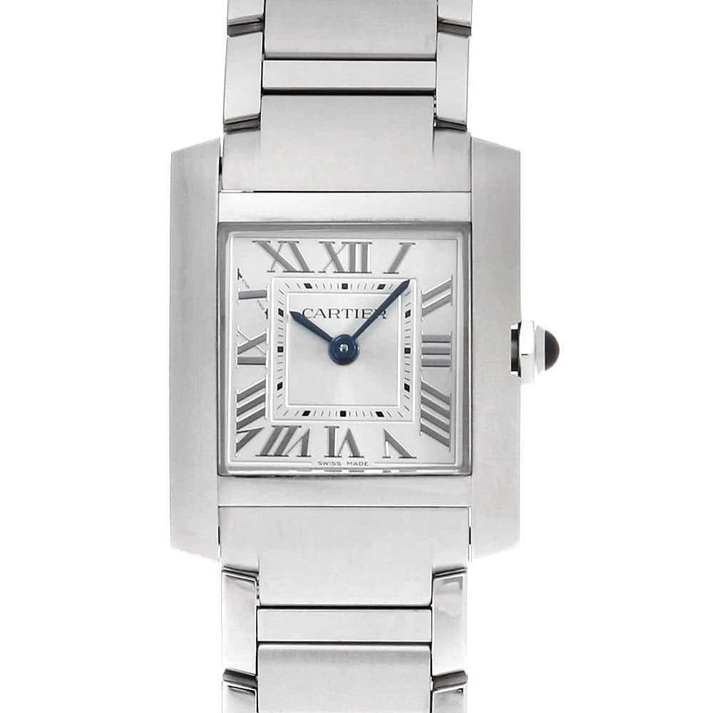 CARTIER TANK FRANCAISE STAINLESS STEEL WATCH: Cartier Tank francaise Stainless Steel Watch Brand: Cartier Type/Style: Wrist watch Material: Band Material Stainless Steel, Case Material Stainless Steel Color: Dial Color Silver Size: Case:W25.7mm