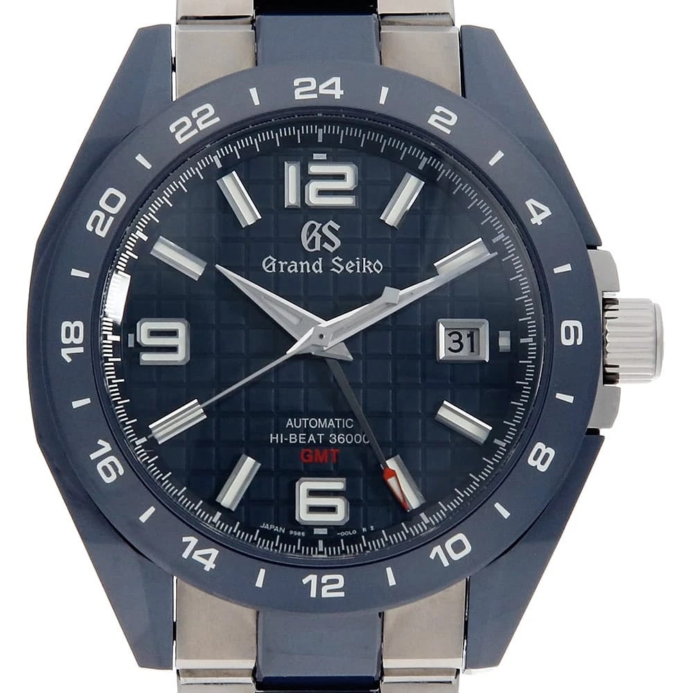 GRAND SEIKO SPORTS COLLECTION MECHANICAL BLUE CERAMIC WATCH: Grand Seiko Sports Collection Mechanical Blue Ceramic Watch Brand: Grand Seiko Type/Style: Wrist watch Material: Band Material Titanium/ceramic, Case Material Titanium/ceramic Color: Dial Color Blue S
