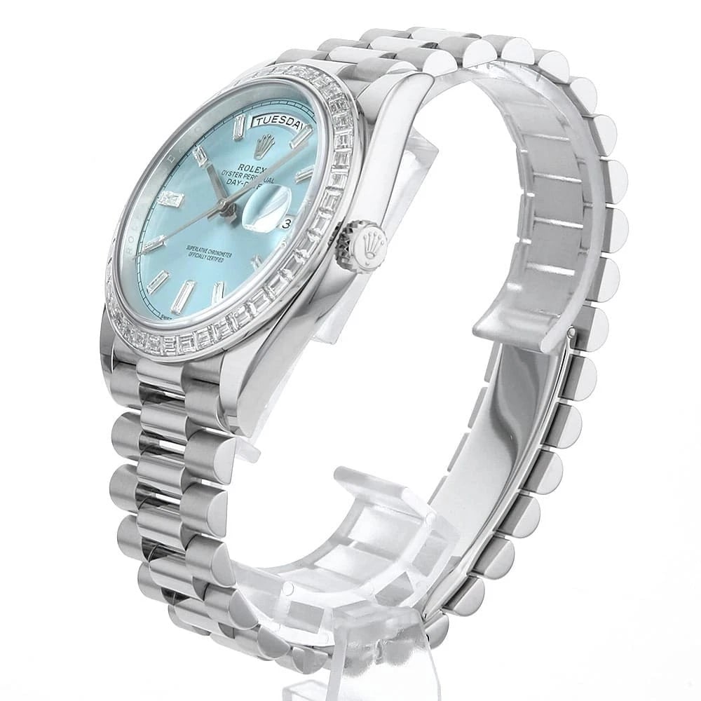 ROLEX DATE BEZEL DIAMOND WATCH - 2