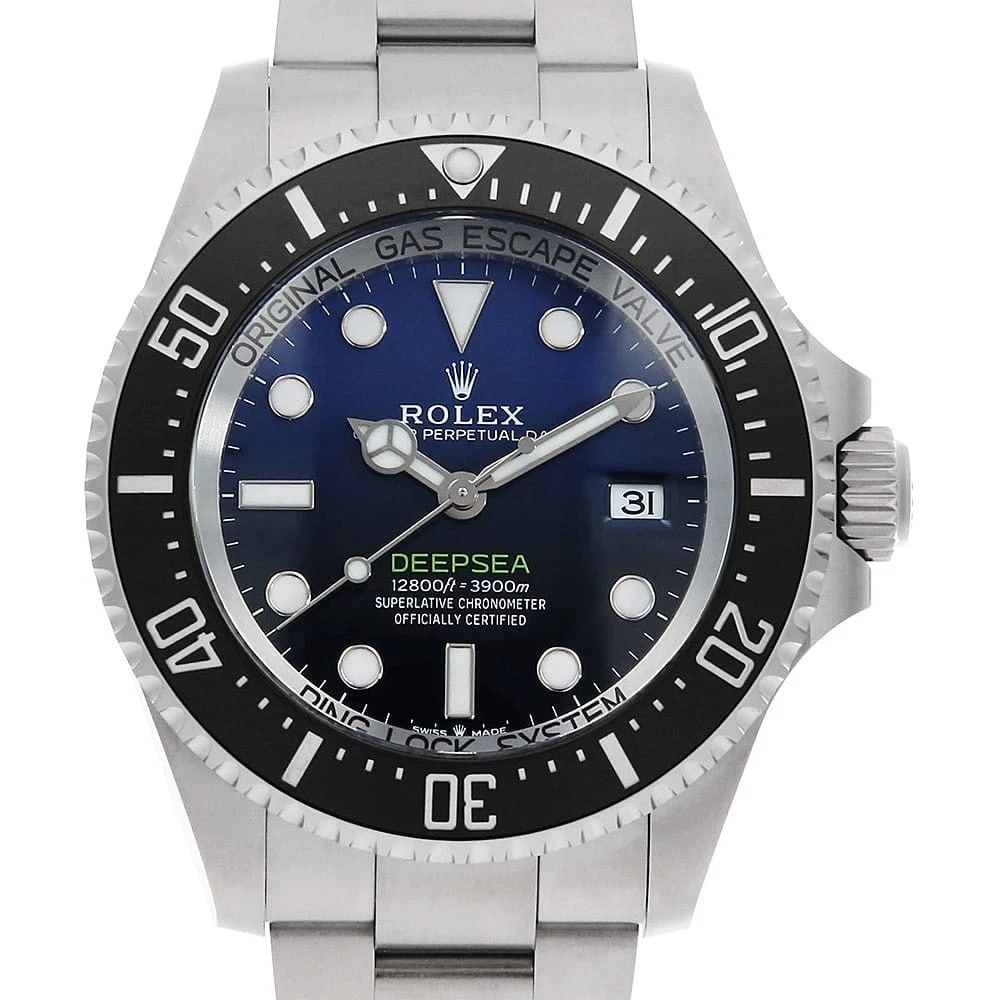 ROLEX DEEP SEA D-BLUE STAINLESS STEEL WATCH: ROLEx Deep Sea D-BLUE Stainless Steel Watch Brand: ROLEx Type/Style: Wrist watch Material: Band Material Stainless Steel, Case Material Stainless Steel Color: Dial Color Blue Size: Case:W44mm