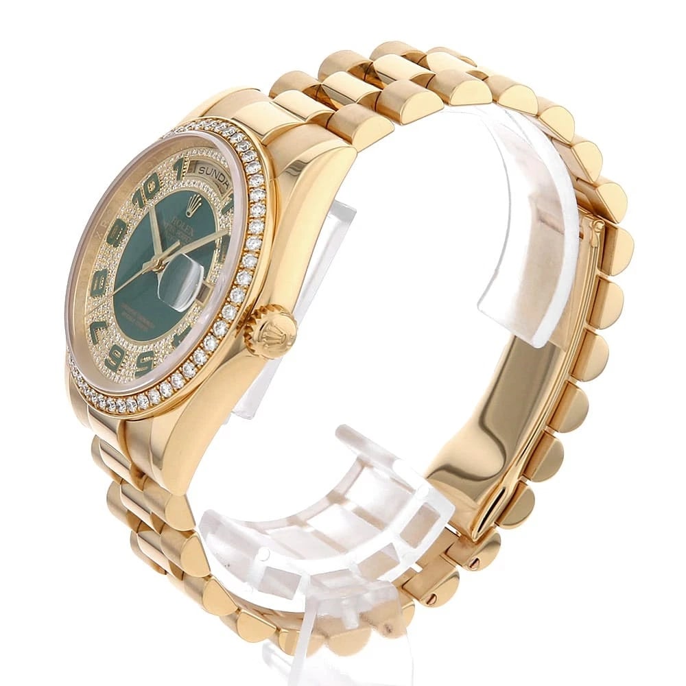 ROLEX DATE DIAMOND BEZEL WATCH - 2